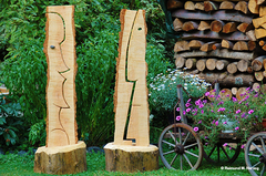 Holz, Kunstwerk Künstler Holzkunst, Kleinblittersdorf, Sitterswald , Wald, Spaziergang, Natur