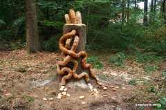 Holz, Kunstwerk Künstler Holzkunst, Kleinblittersdorf, Sitterswald , Wald, Spaziergang, Natur